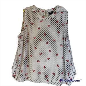 Liz Claiborne career woman sleeveless blouse 2X